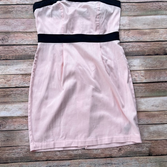 Forever 21 Strapless dress pink and Black Sz M - Picture 3 of 6